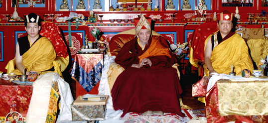 The 17th Karmapa, Chobgye Trichen Rinpoche and Shamar Rinpoche