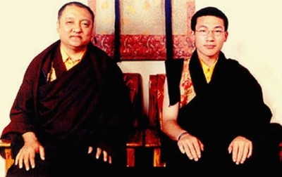 14th Shamarpa with the 17th Karmapa