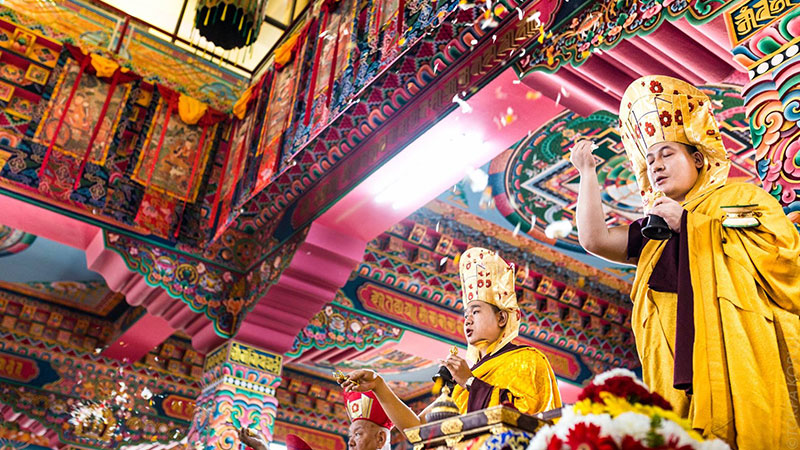 Karmapa Trinley Thaye Dorje inaugurates Dhagpo Sheydrub Ling