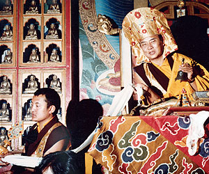 His Holiness the 16th Karmapa and the 14th Künzig Shamar Rinpoche