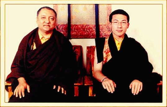 The 14th Shamar Rinpoche with the 17th Karmapa